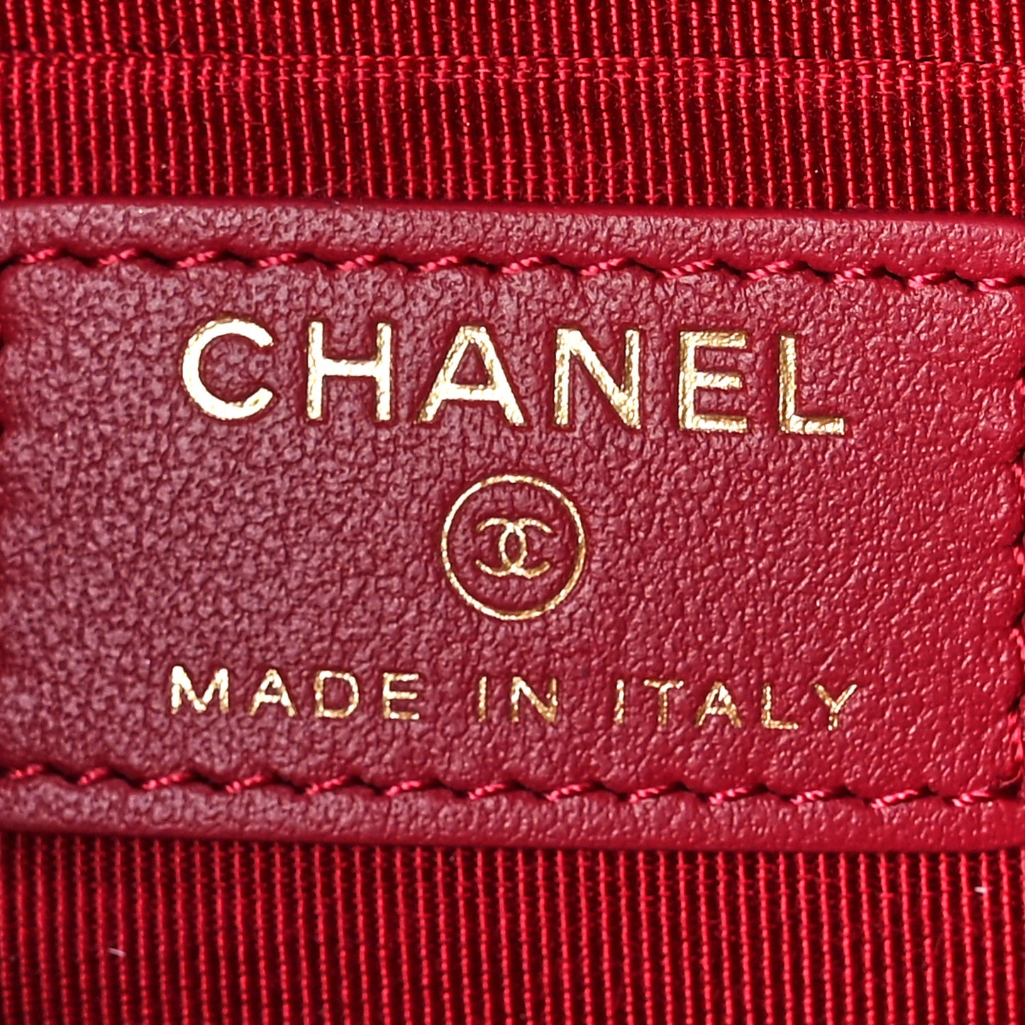 Shiny Goatskin Quilted Small Chanel 19 Pouch Black
