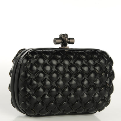 Bottega Veneta Nappa Intrecciato Knot Clutch Nero Black 4 of 9