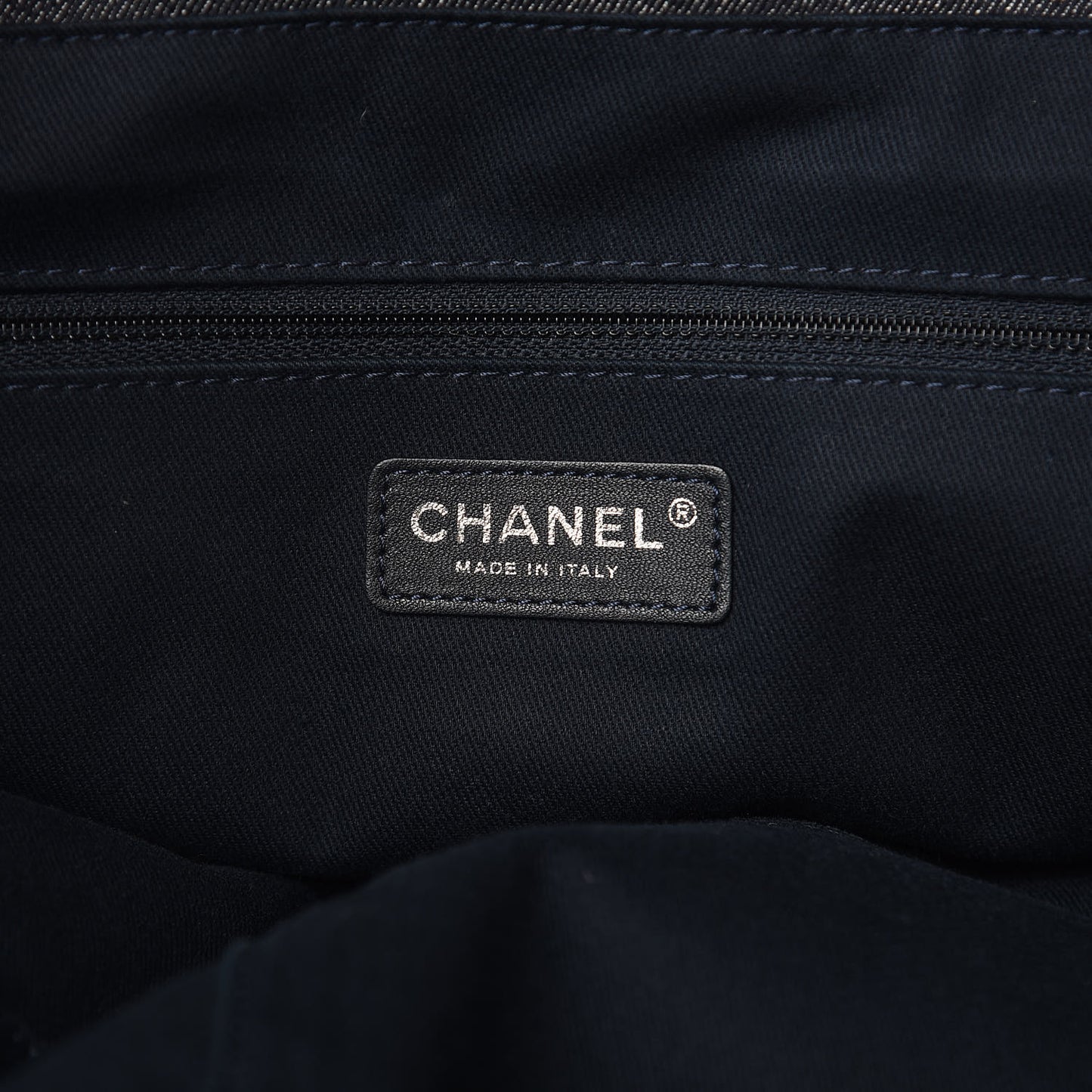 Denim Large Deauville Tote Dark Blue
