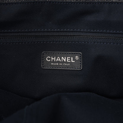 Chanel Denim Large Deauville Tote Dark Blue 6 of 10