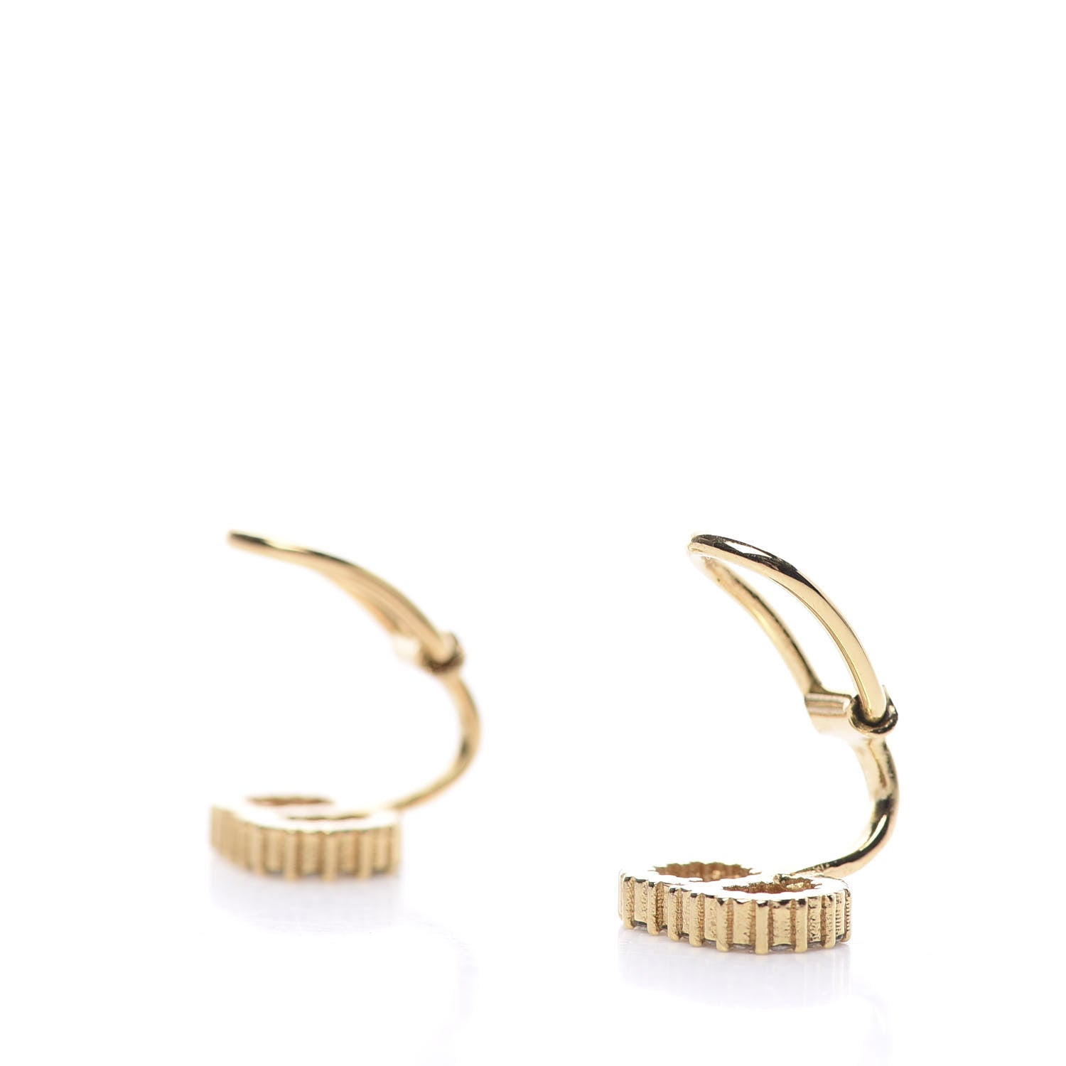 Christian Dior Crystal Clair D Lune Clip On Earrings Gold 3 of 4