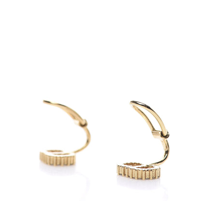 Christian Dior Crystal Clair D Lune Clip On Earrings Gold 3 of 4