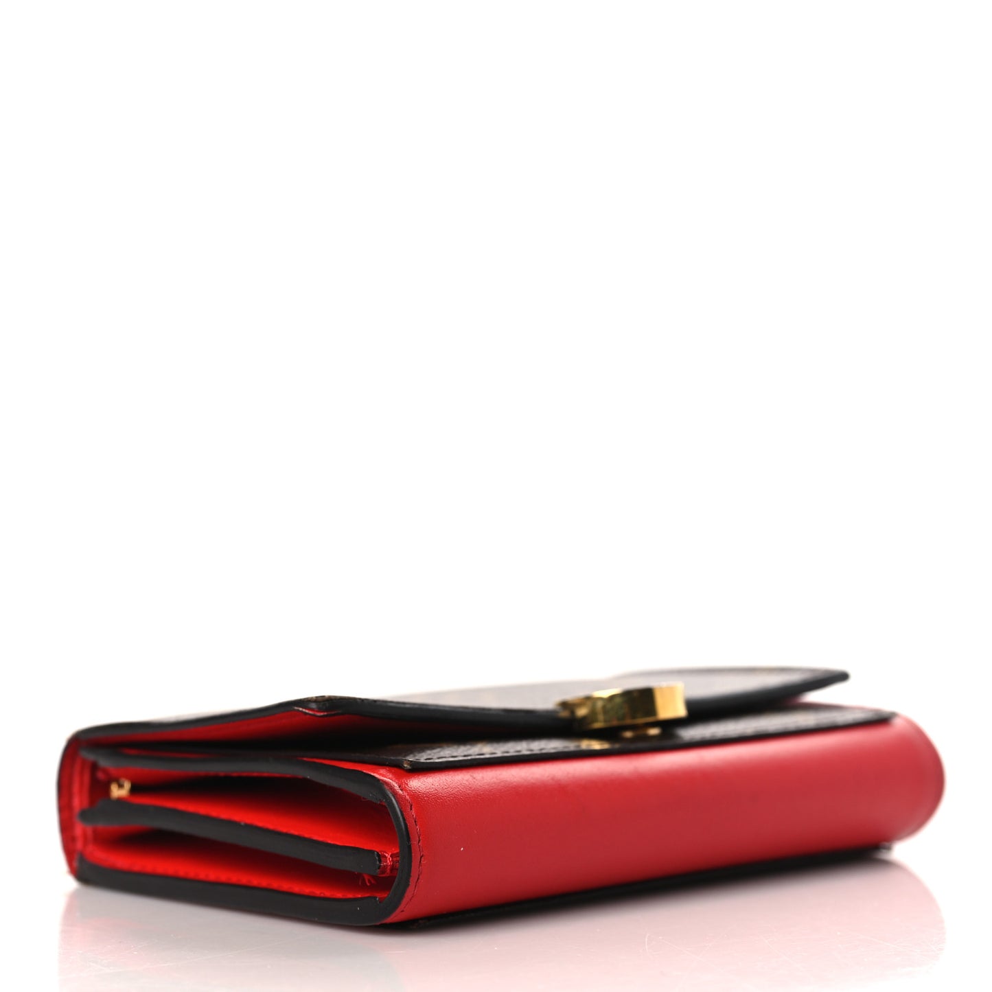 Monogram Flore Compact Wallet Coquelicot