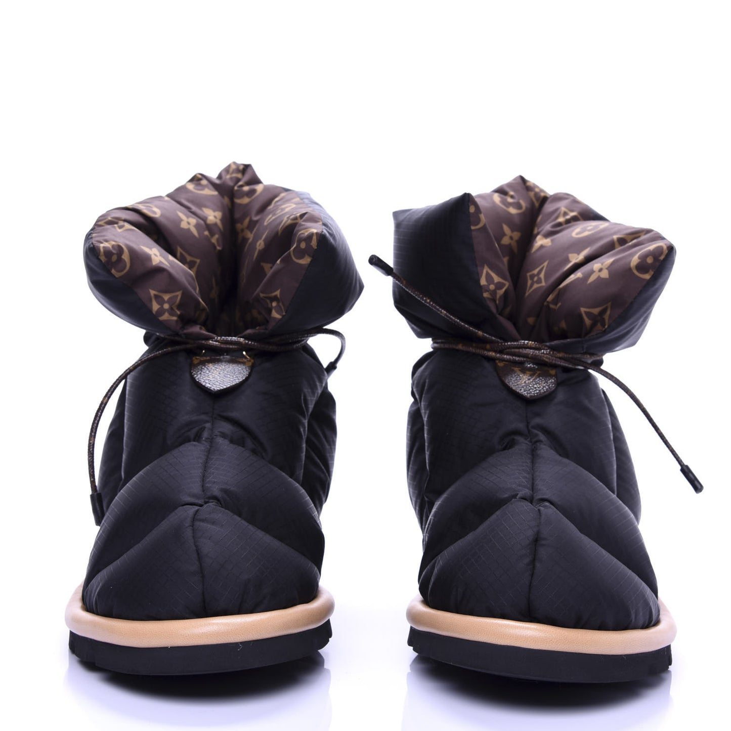 Nylon Monogram Pillow Comfort Ankle Boot 40 Black
