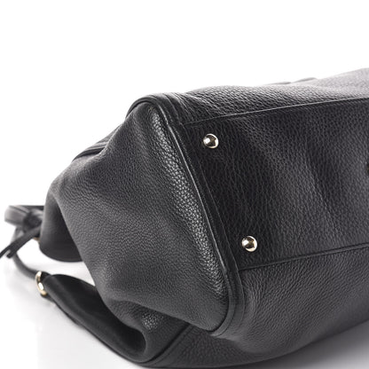 Gucci Pebbled Calfskin Medium Soho Shoulder Bag Black 8 of 10