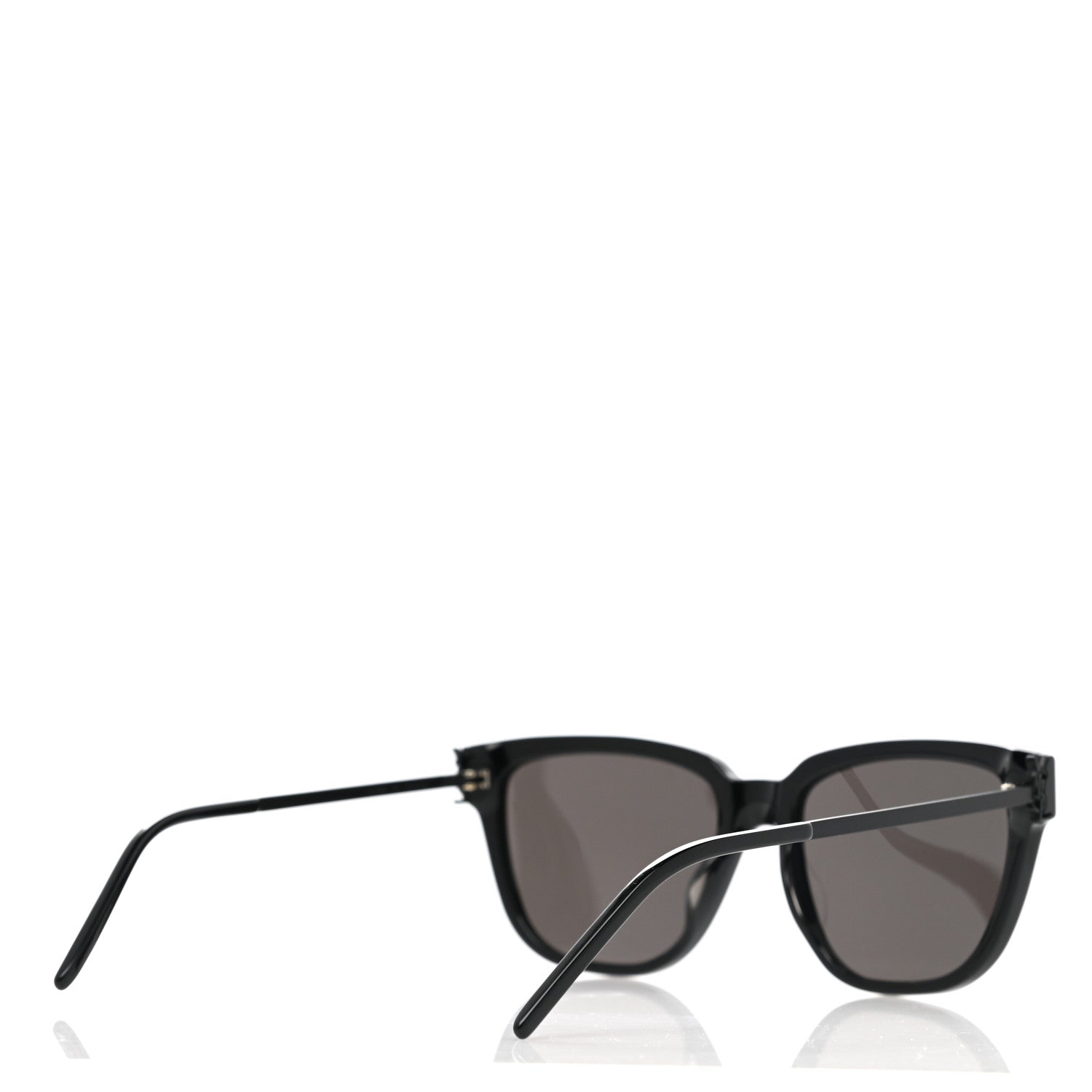 Saint Laurent Square Acetate Metal SLM48S Sunglasses Black 4 of 8