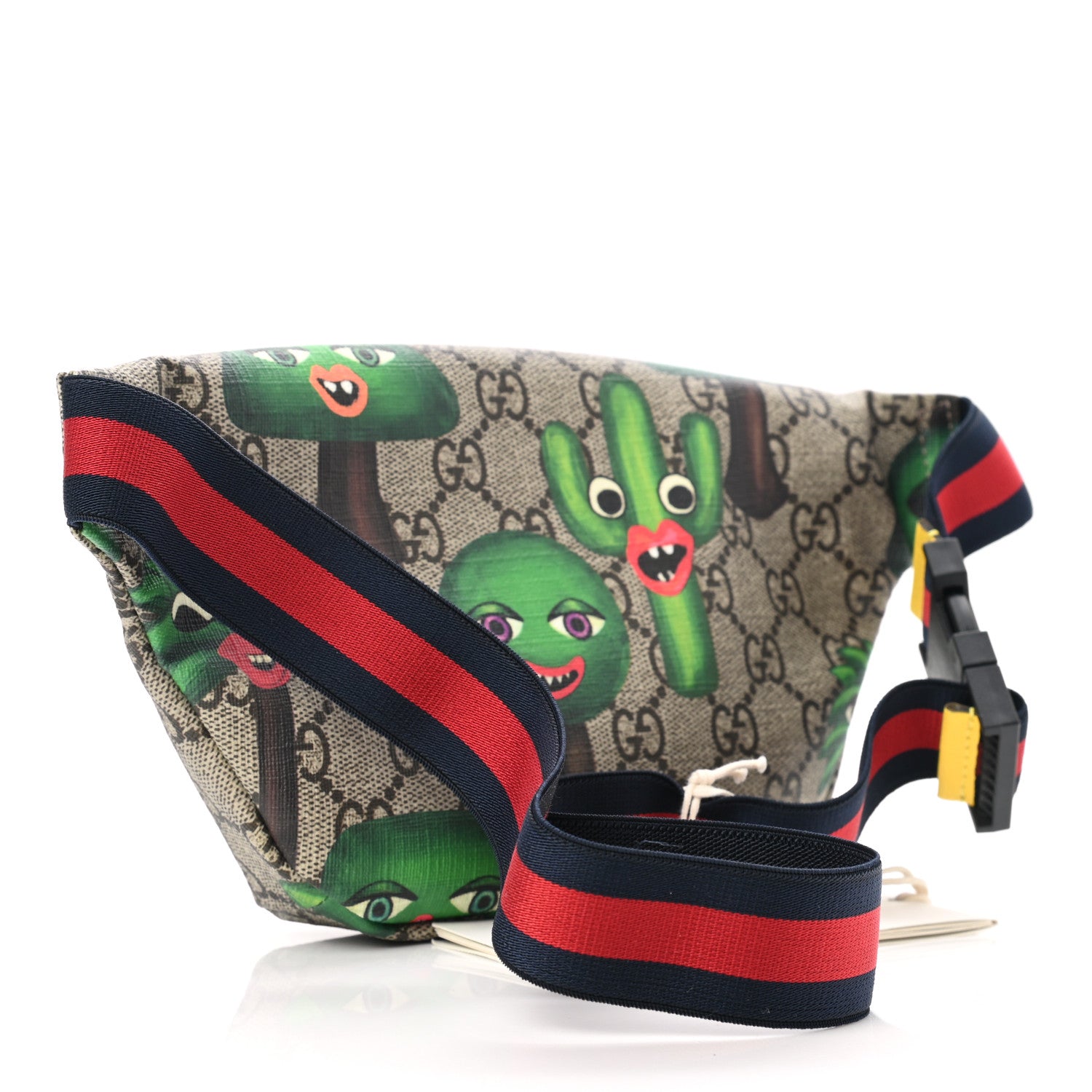 Gucci GG Supreme Monogram Smiling Plants Childrens Belt Bag Multicolor 3 of 10