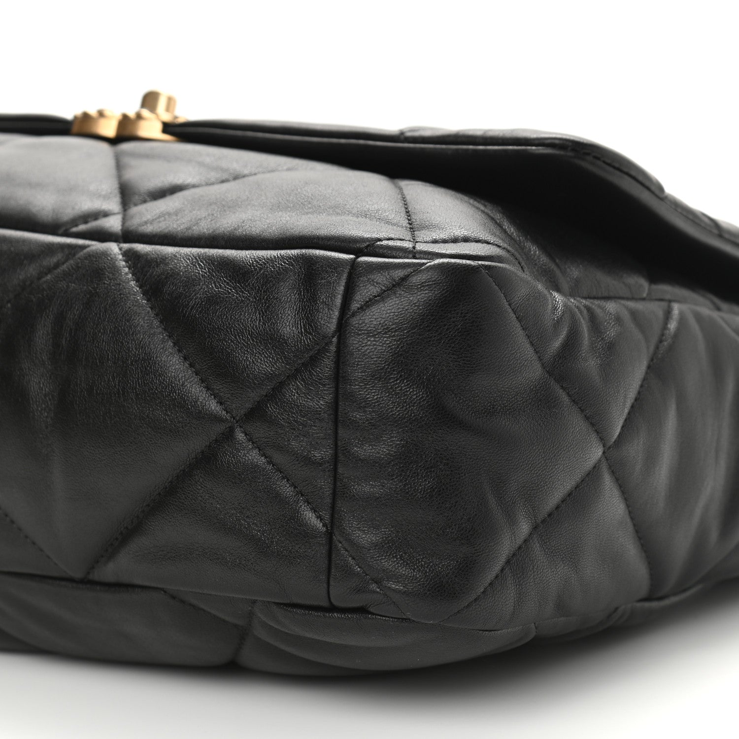 Chanel Lambskin Quilted Maxi Chanel 19 Flap Black 10 of 10