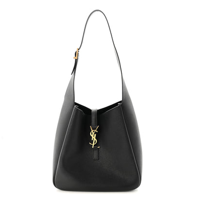 Saint Laurent Grained Calfskin Small Le 5 A 7 Soft Hobo Black 1 of 10