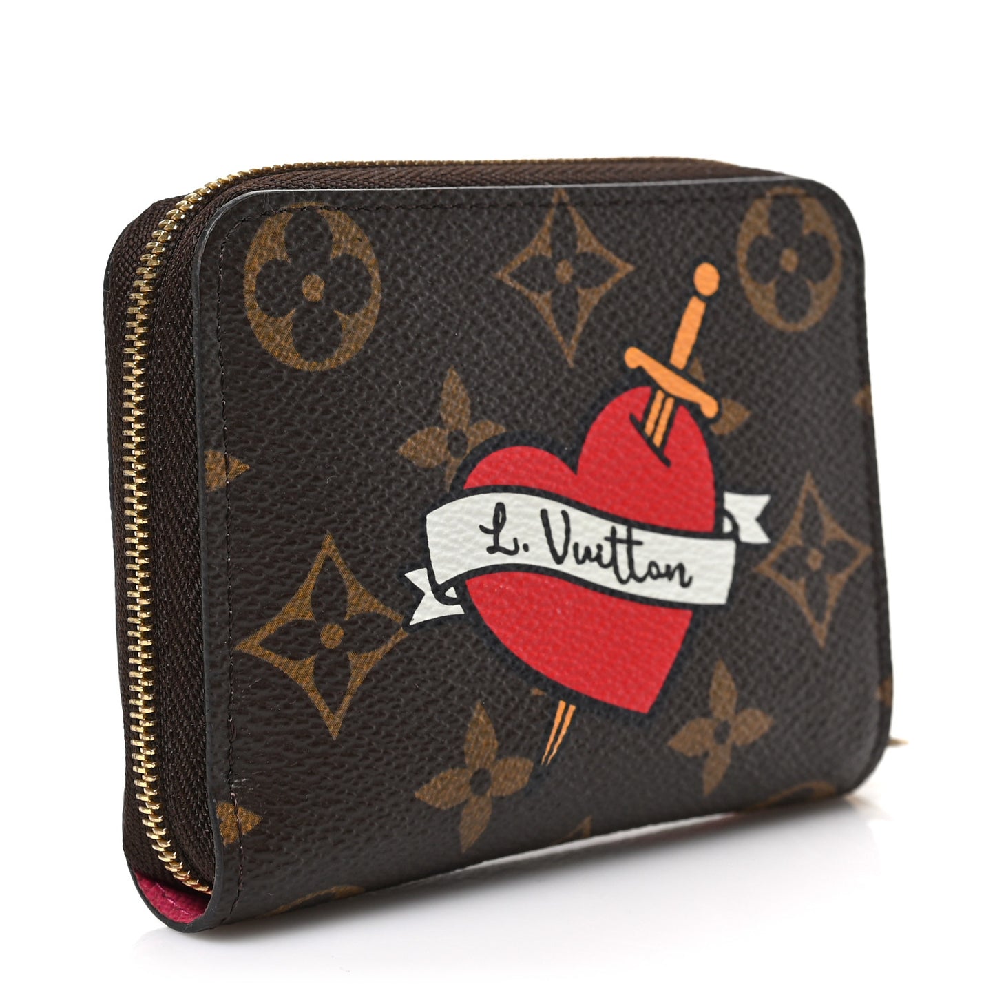 Monogram Travel Stickers Zippy Coin Purse