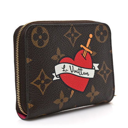 Louis Vuitton Monogram Travel Stickers Zippy Coin Purse 3 of 7