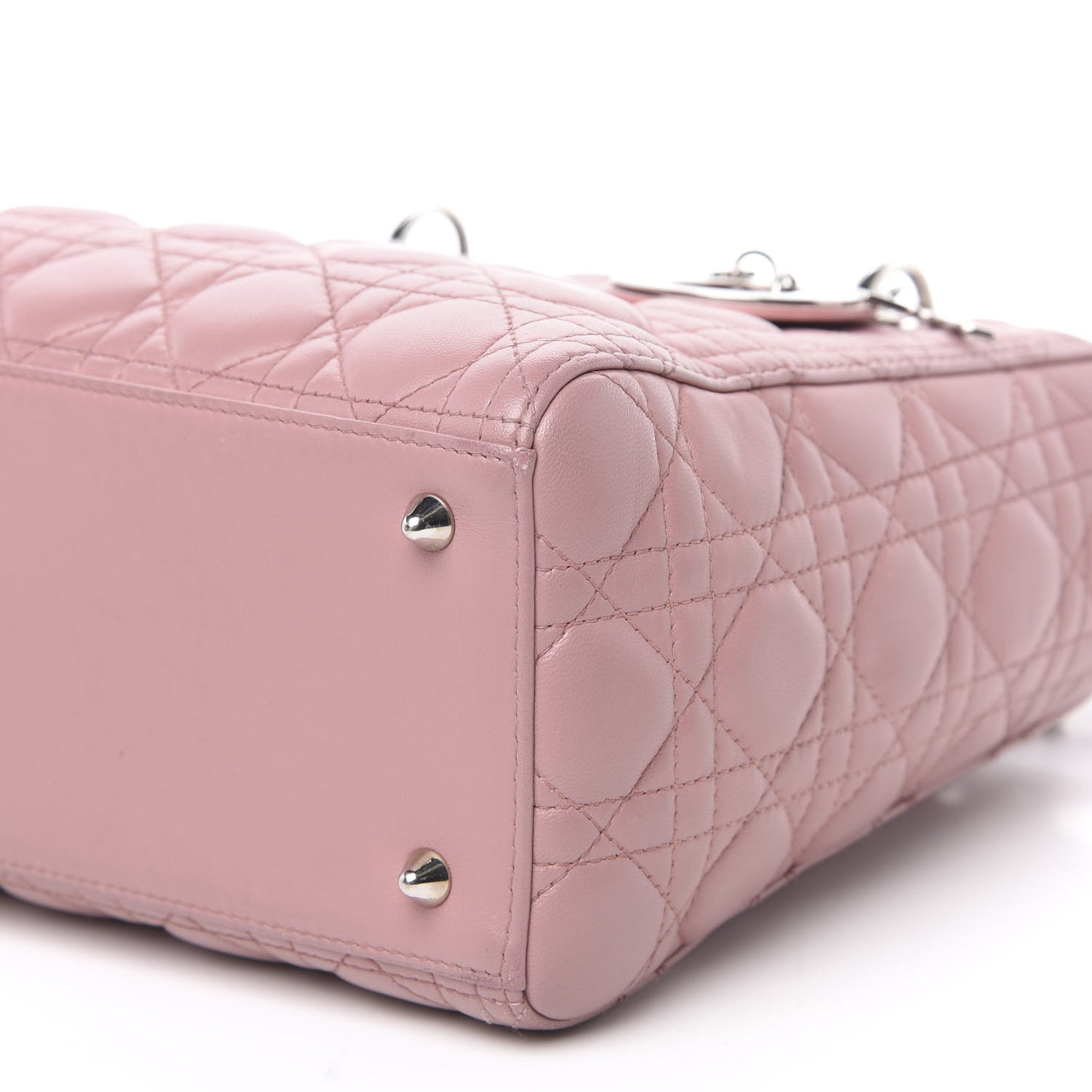 Lambskin Cannage Medium Lady Dior Pink