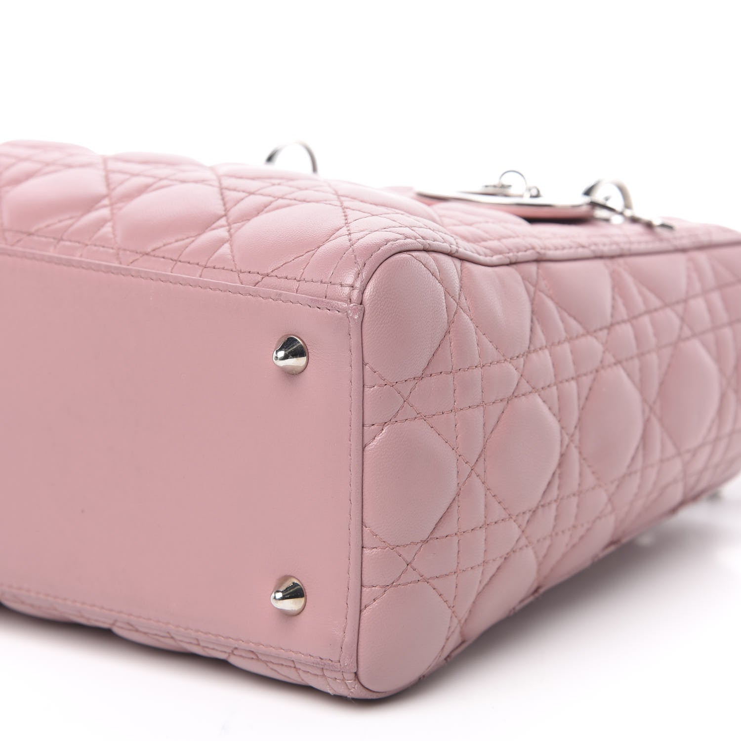 Christian Dior Lambskin Cannage Medium Lady Dior Pink 8 of 16