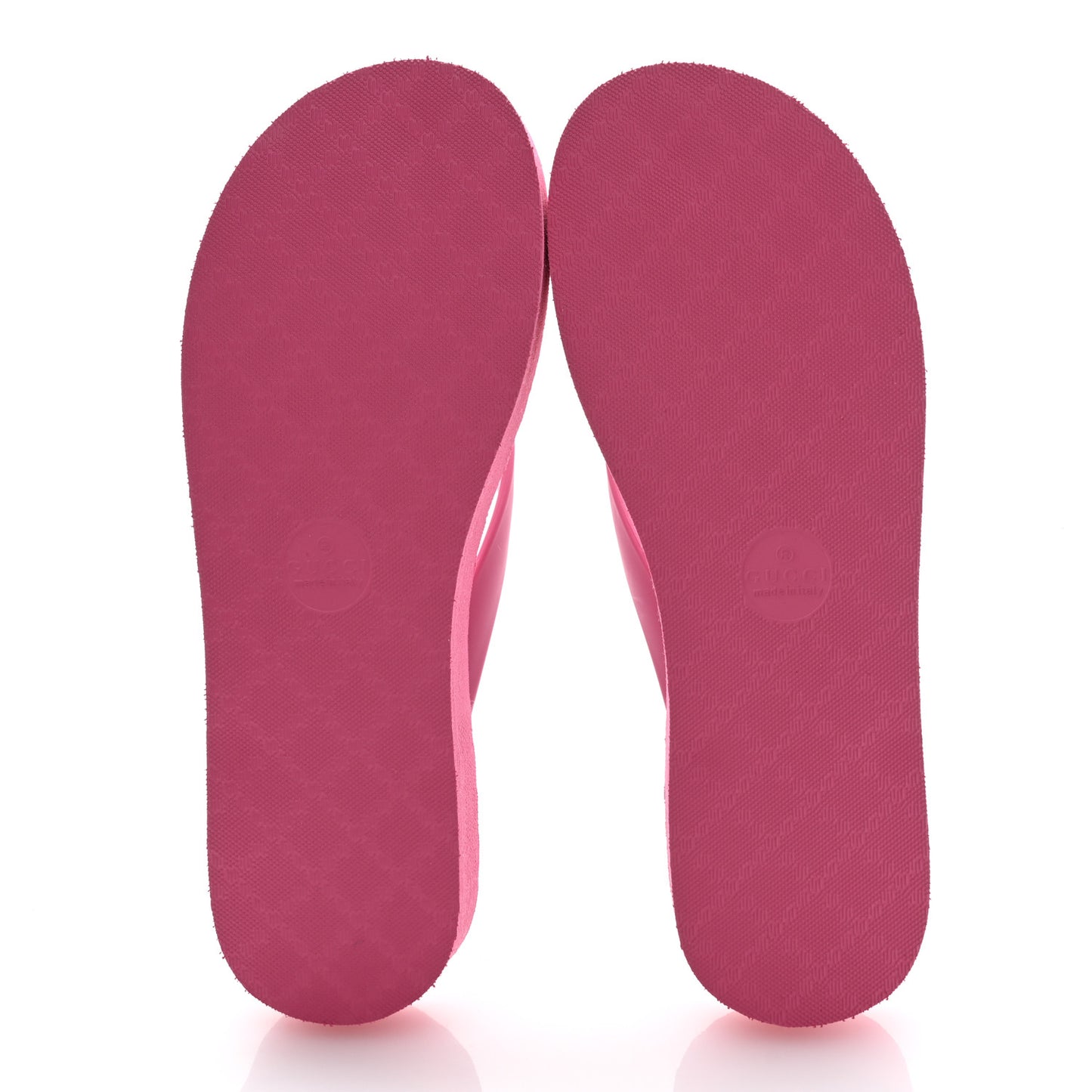 Rubber Chevron Womens GG Thong Sandals 37 Pink Tropical Flower