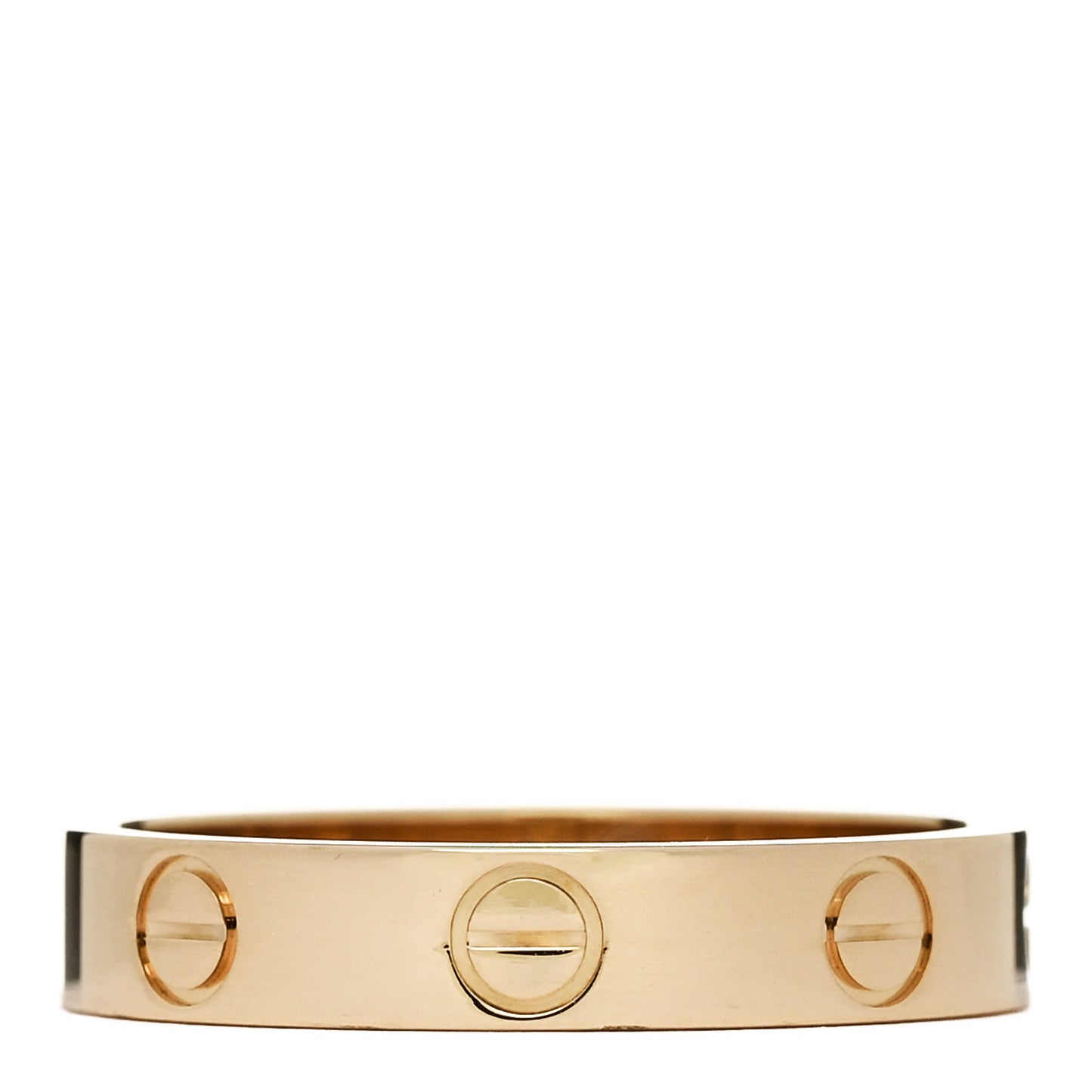 18K Yellow Gold 3.5mm LOVE Wedding Band Ring 53 6.5