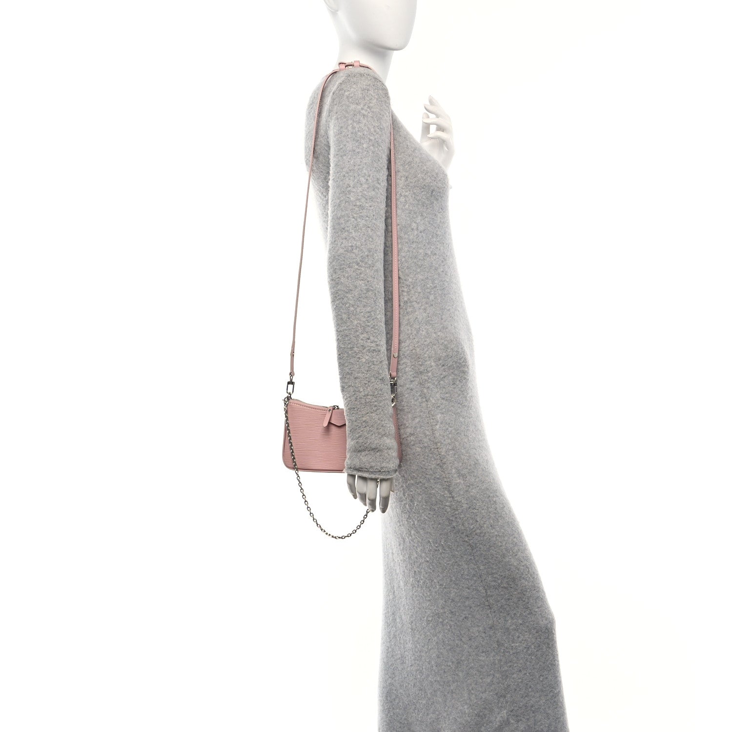 Louis Vuitton Epi Easy Pouch On Strap Rose Ballerine 2 of 8