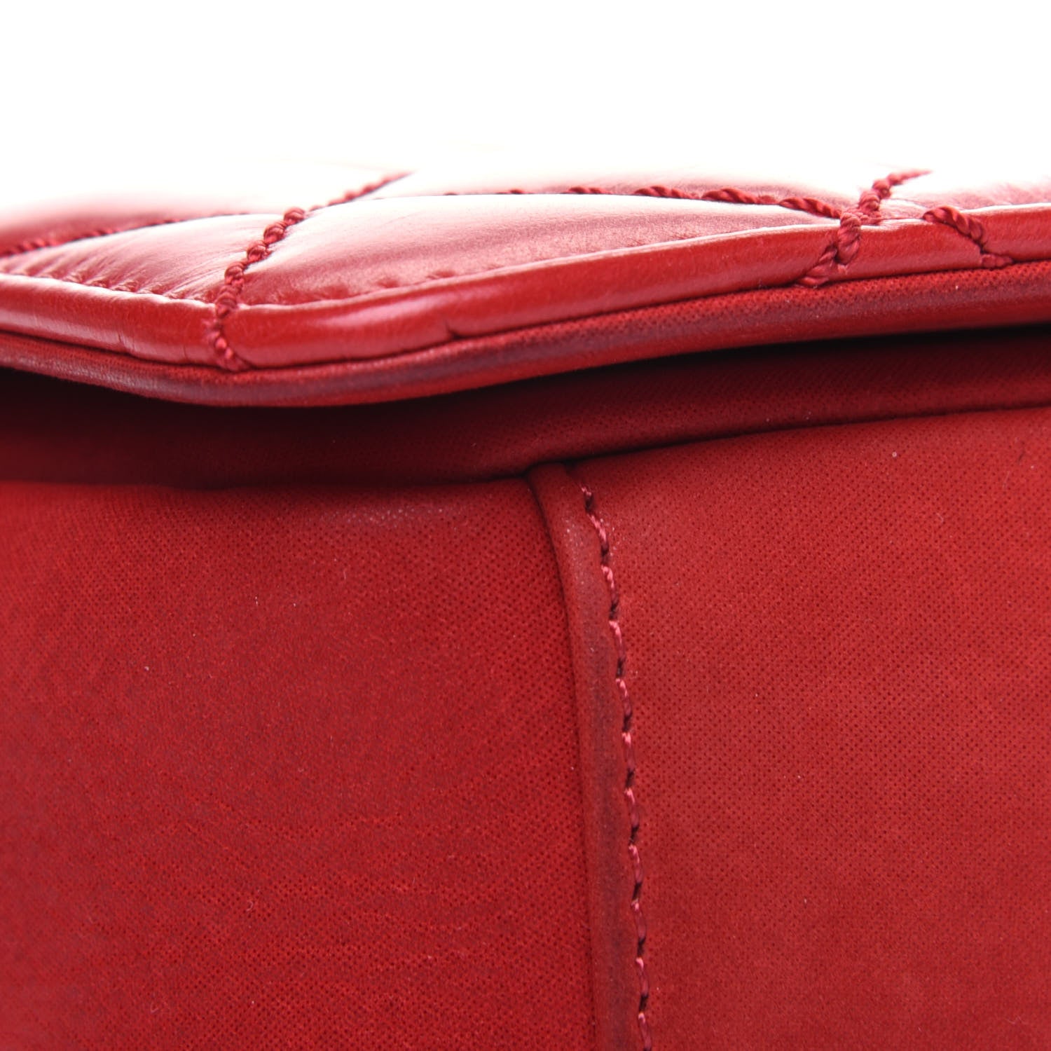 Chanel Glazed Calfskin Quilted Small Day Trip Flap Red 9 of 15