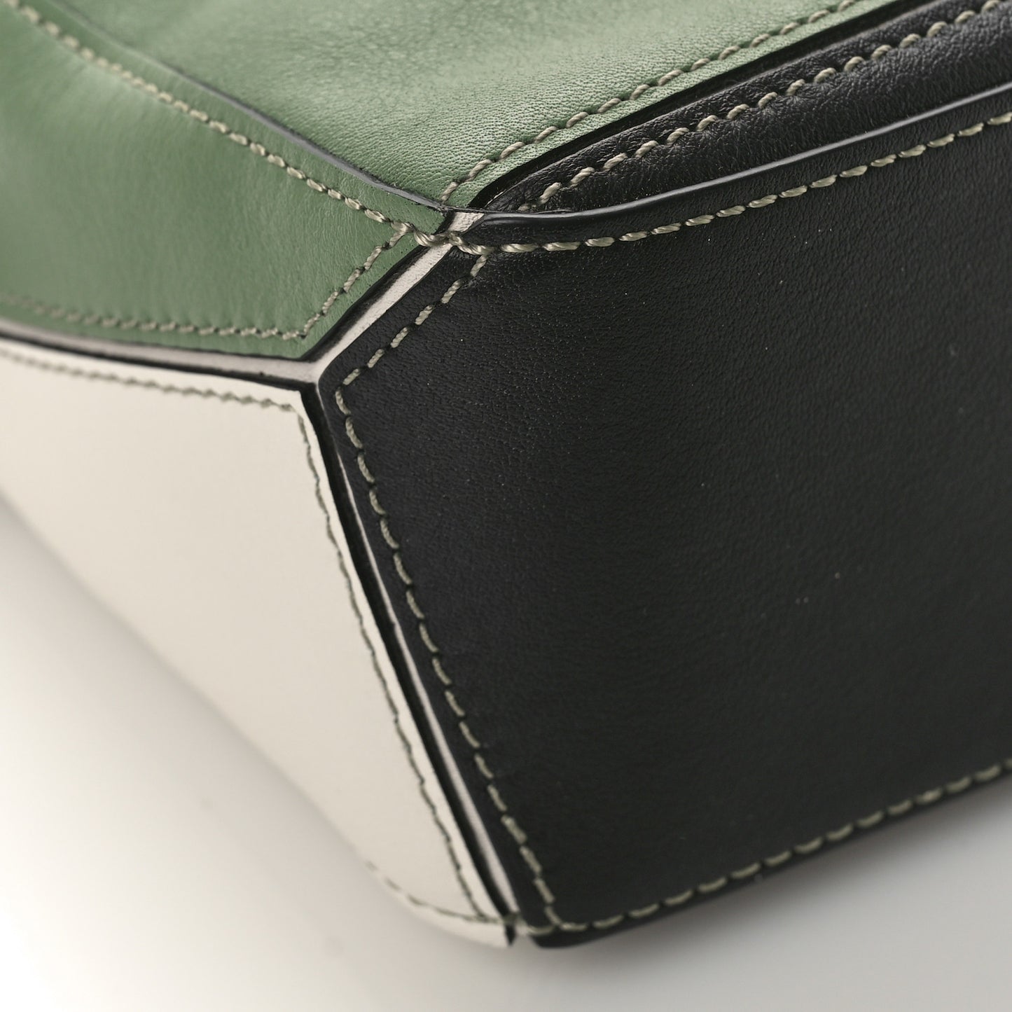 Calfskin Mini Puzzle Bag Soft White Rosemary