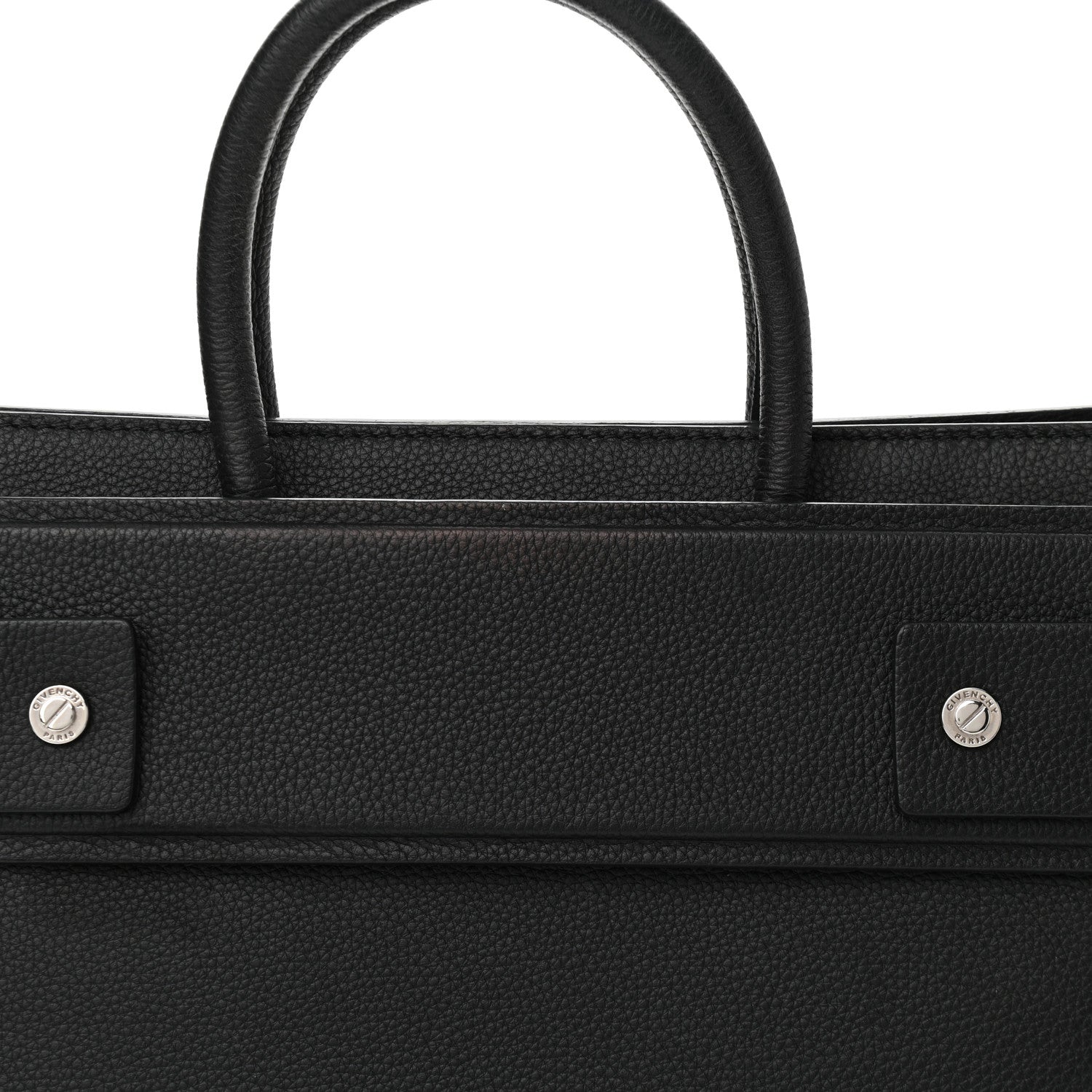 Givenchy Grained Calfskin Small Horizon Satchel Black 7 of 10
