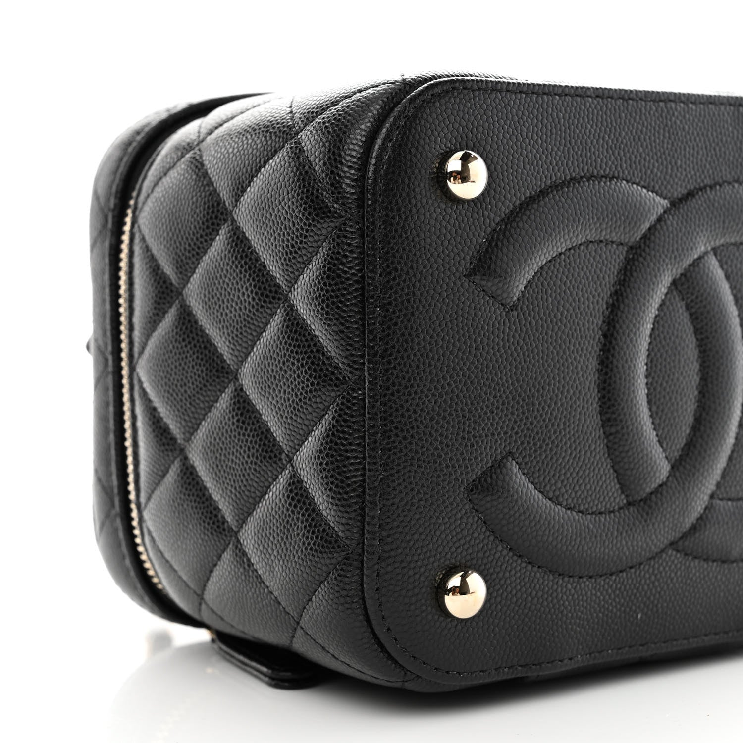 Chanel Caviar Quilted Small CC Vanity Case Black 8 of 10