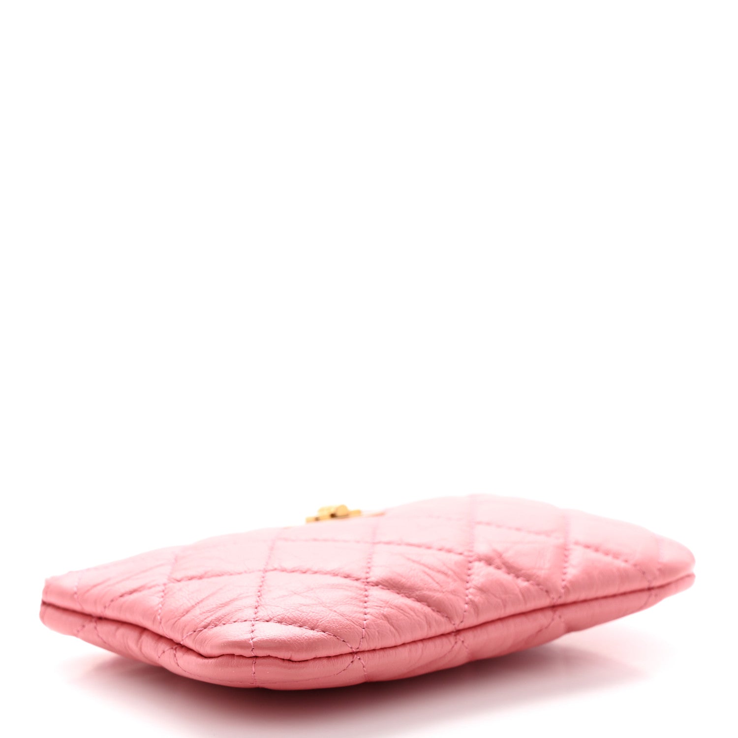 Chanel Aged Calfskin Quilted Small Reissue Cosmetic Case Pink 5 of 10