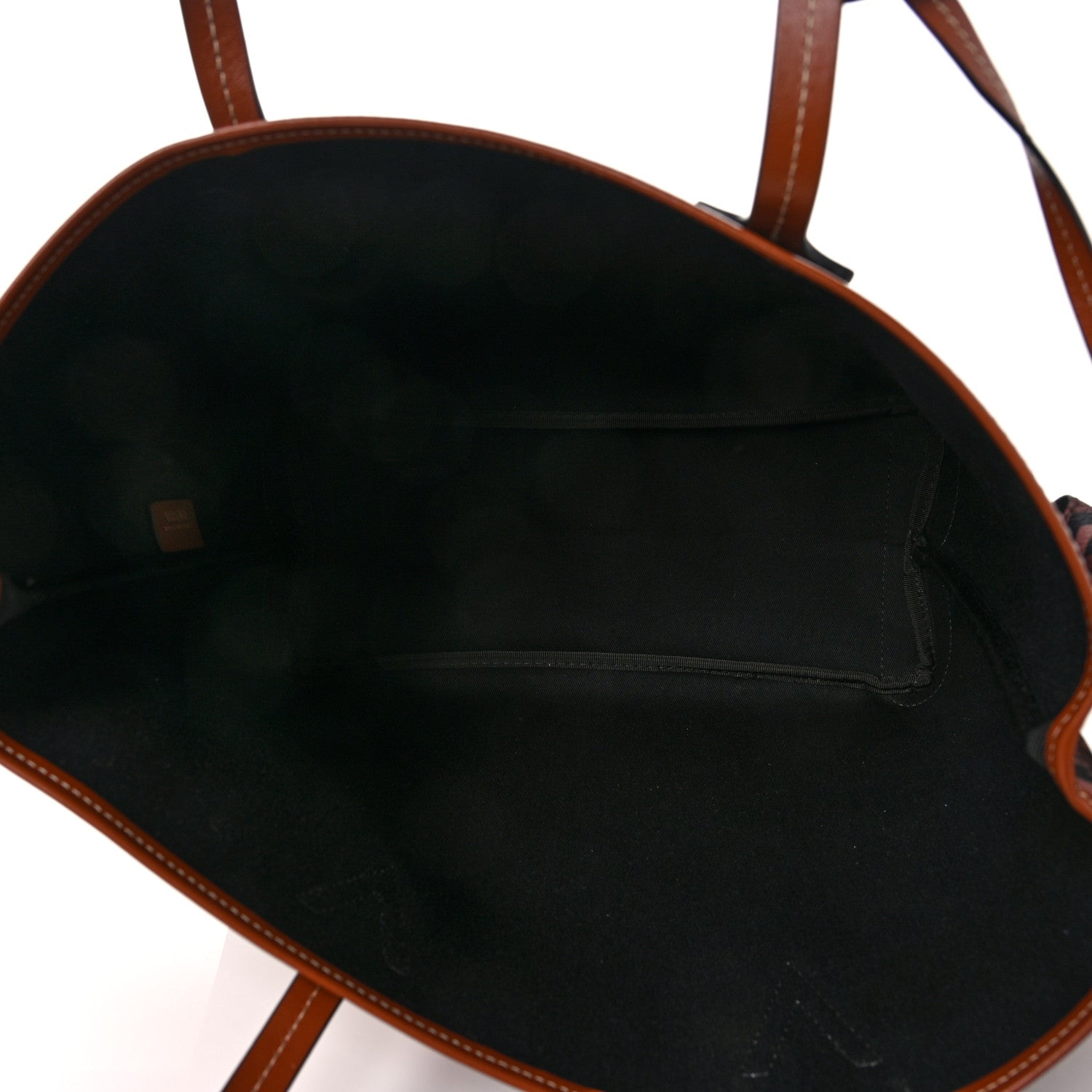 Versace Coated Canvas Calfskin La Greca Medusa Signature Shopper Tote Bag Tan Caramel 4 of 7