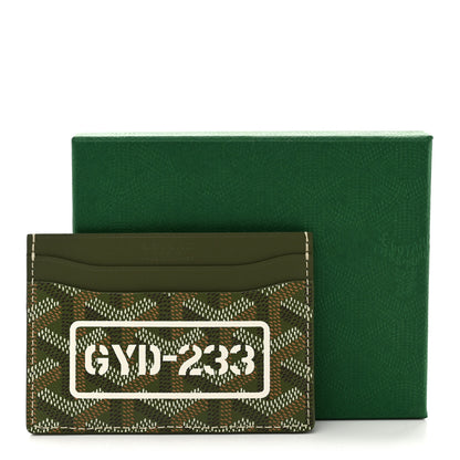 Goyard Goyardine Saint Sulpice Card Holder Khaki 7 of 7