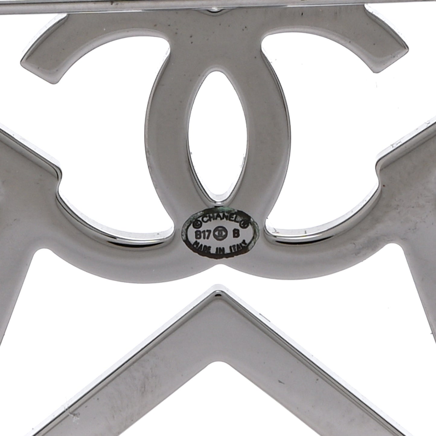 Ruthenium Crystal Star CC Brooch Blue