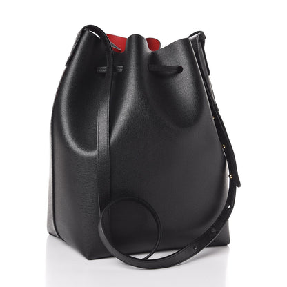 Mansur Gavriel Saffiano Bucket Bag Black Flamma 4 of 7