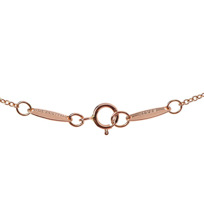 Tiffany 18K Rose Gold Diamond .03ct Elsa Peretti Diamonds by the Yard Pendant Necklace 5 of 5