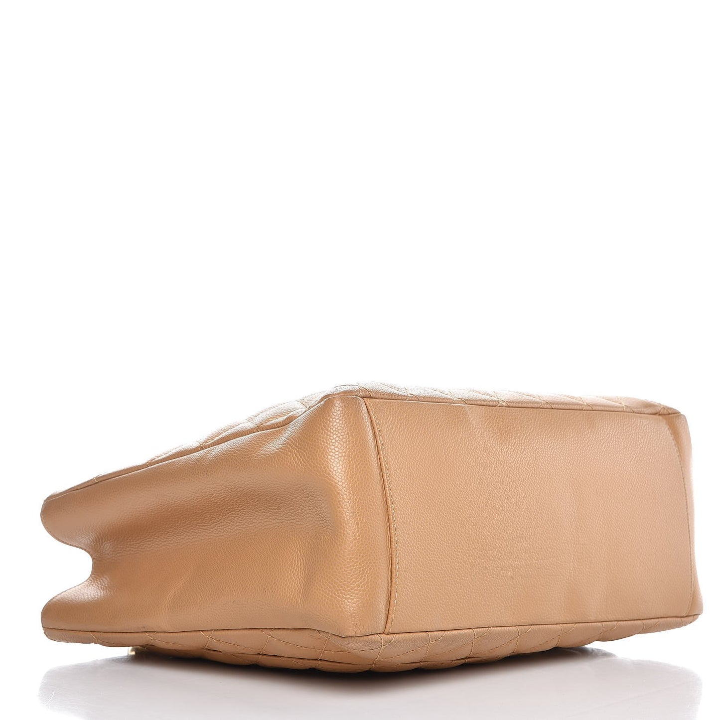 Caviar Quilted Grand Shopping Tote GST Beige