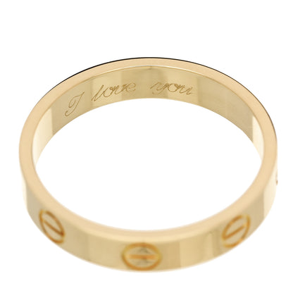 Cartier 18K Yellow Gold 3.5mm LOVE Wedding Band Ring 53 6.5 5 of 6