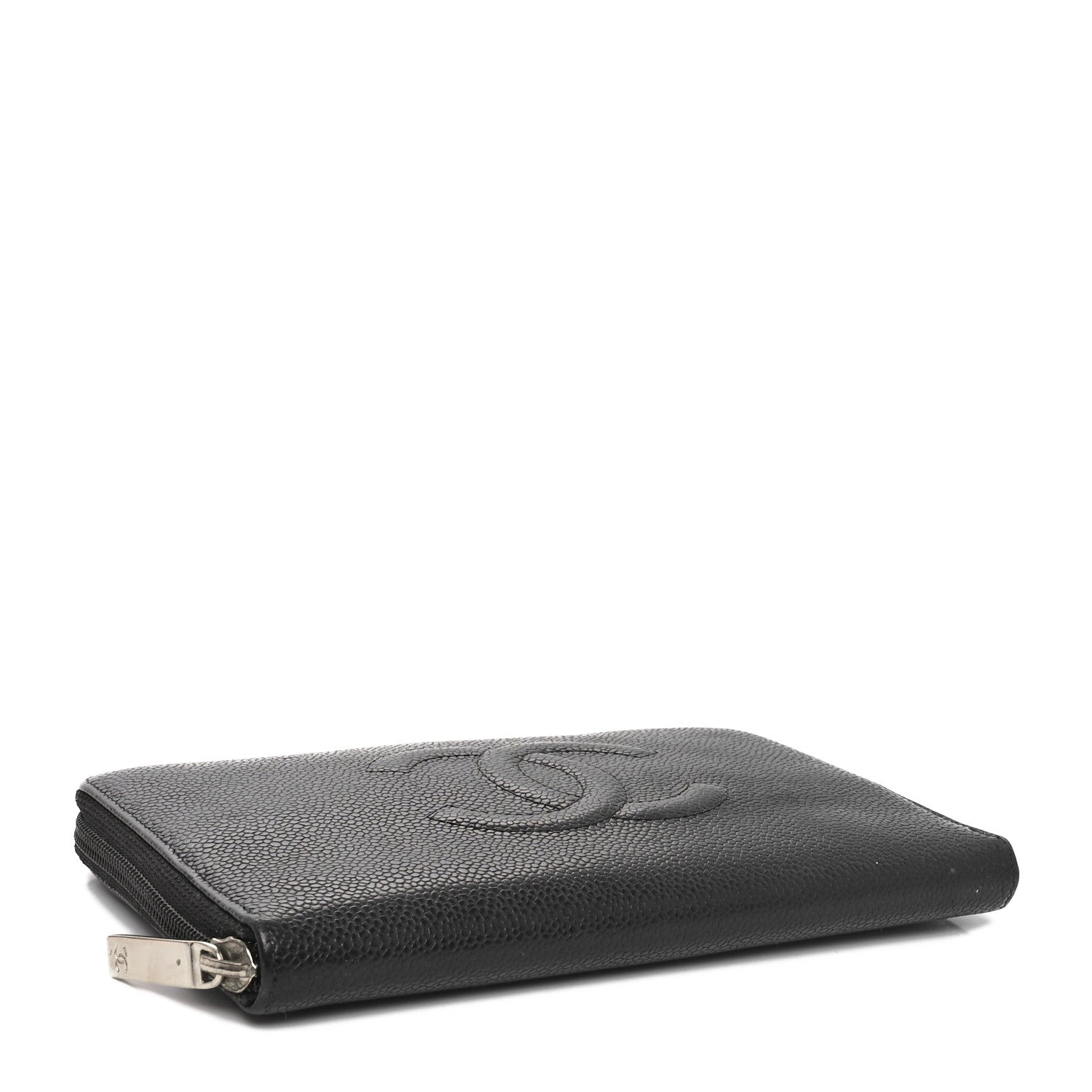 Chanel Caviar CC Timeless Large Zip Around Wallet Black 4 of 12
