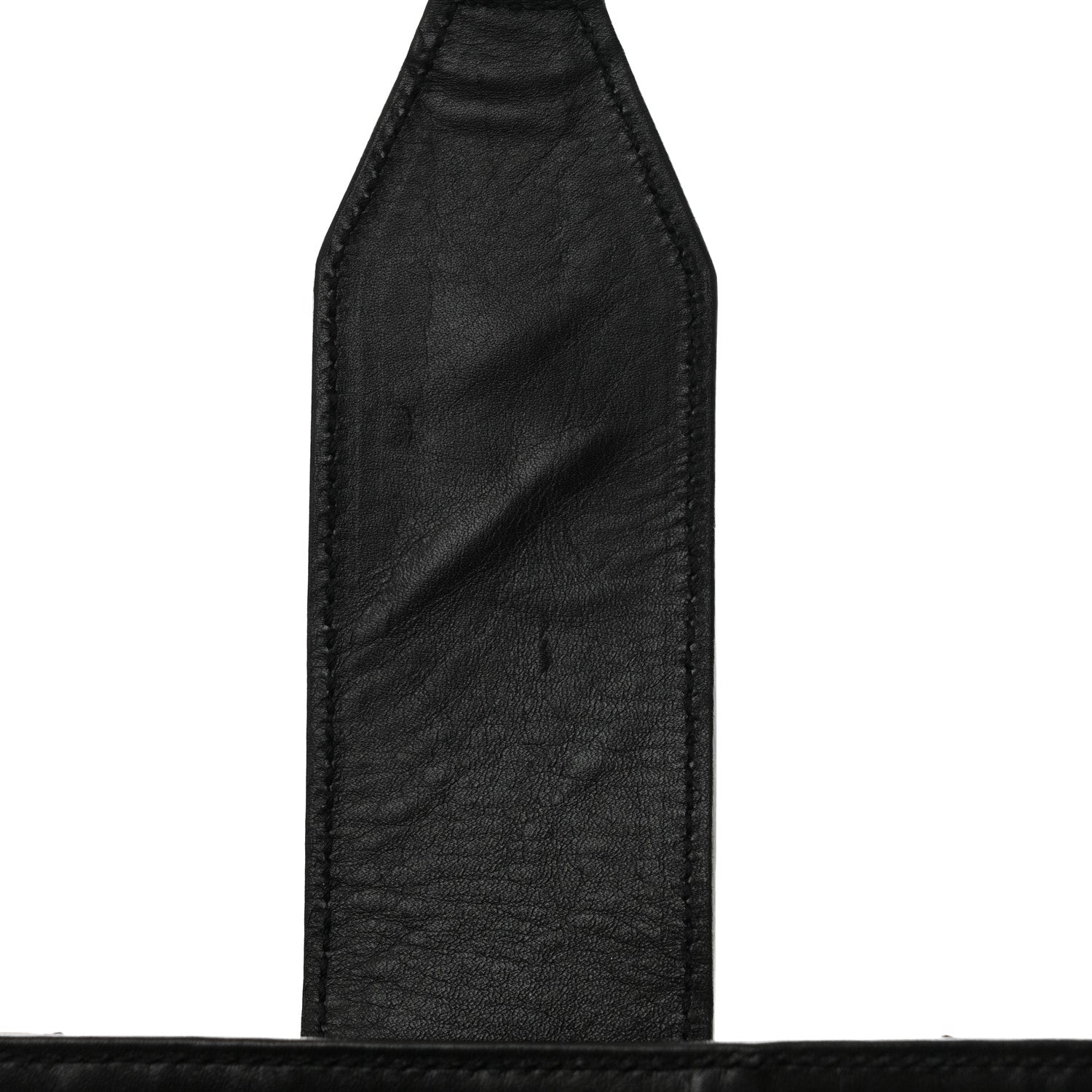 Saint Laurent Lambskin Matelasse Chevron Monogram Shopping Bag Black 11 of 11
