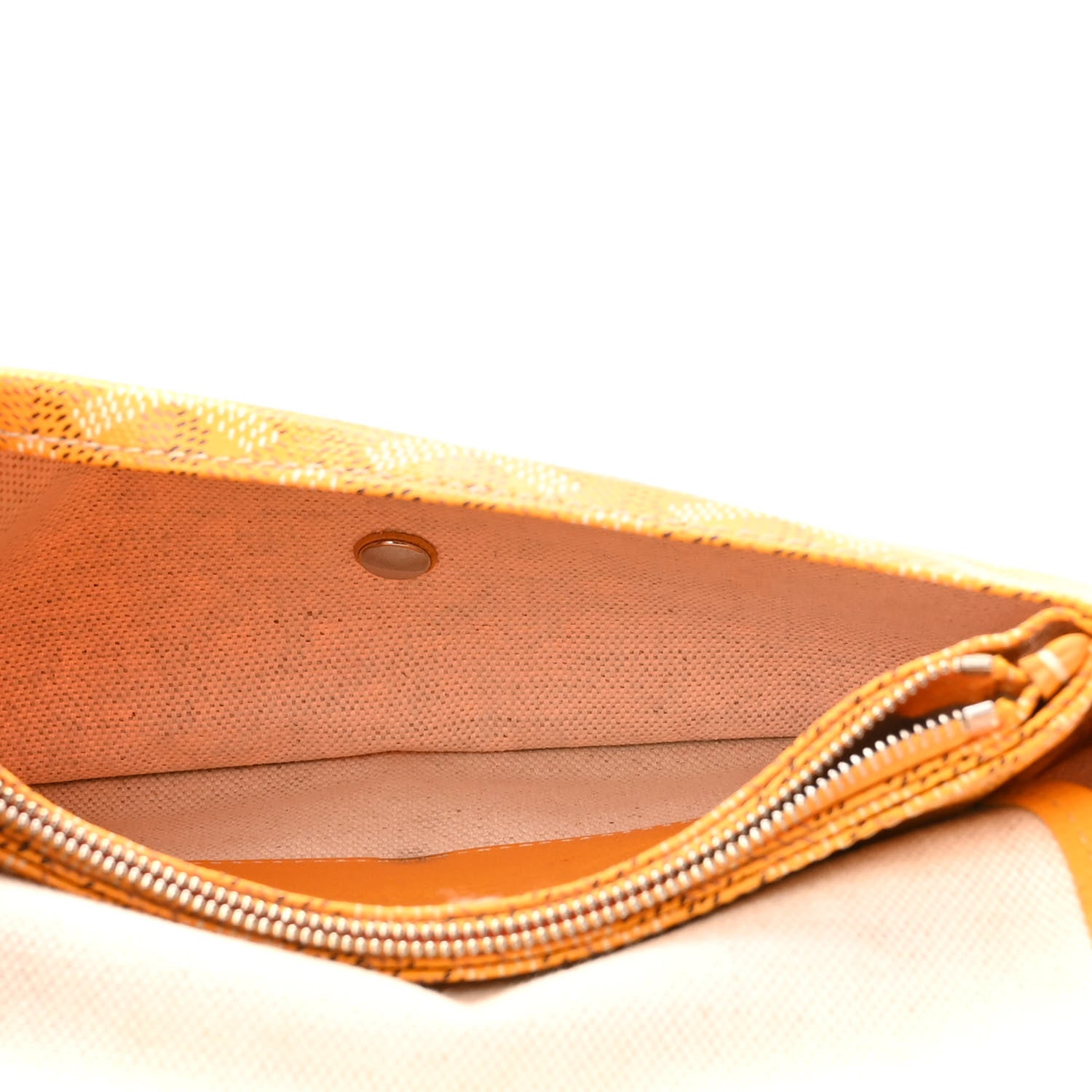 Goyard Goyardine Plumet Wallet Clutch Yellow 5 of 11
