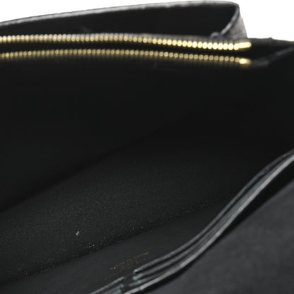 Louis Vuitton Damier Ebene Vavin Chain Wallet Black 5 of 10