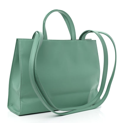 Telfar Vegan Leather Medium Shopping Bag Sage 3 of 11