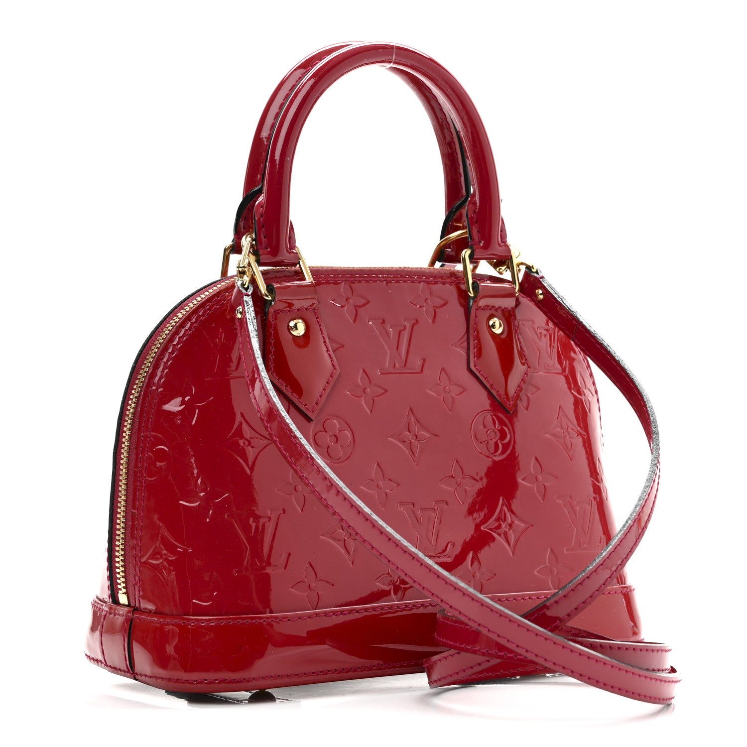 Louis Vuitton Vernis Alma BB Pomme D'Amour 3 of 10