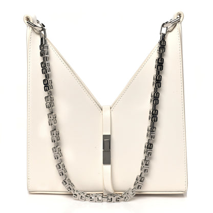 Givenchy Box Calfskin Mini Cut Out Shoulder Bag Ivory 1 of 10