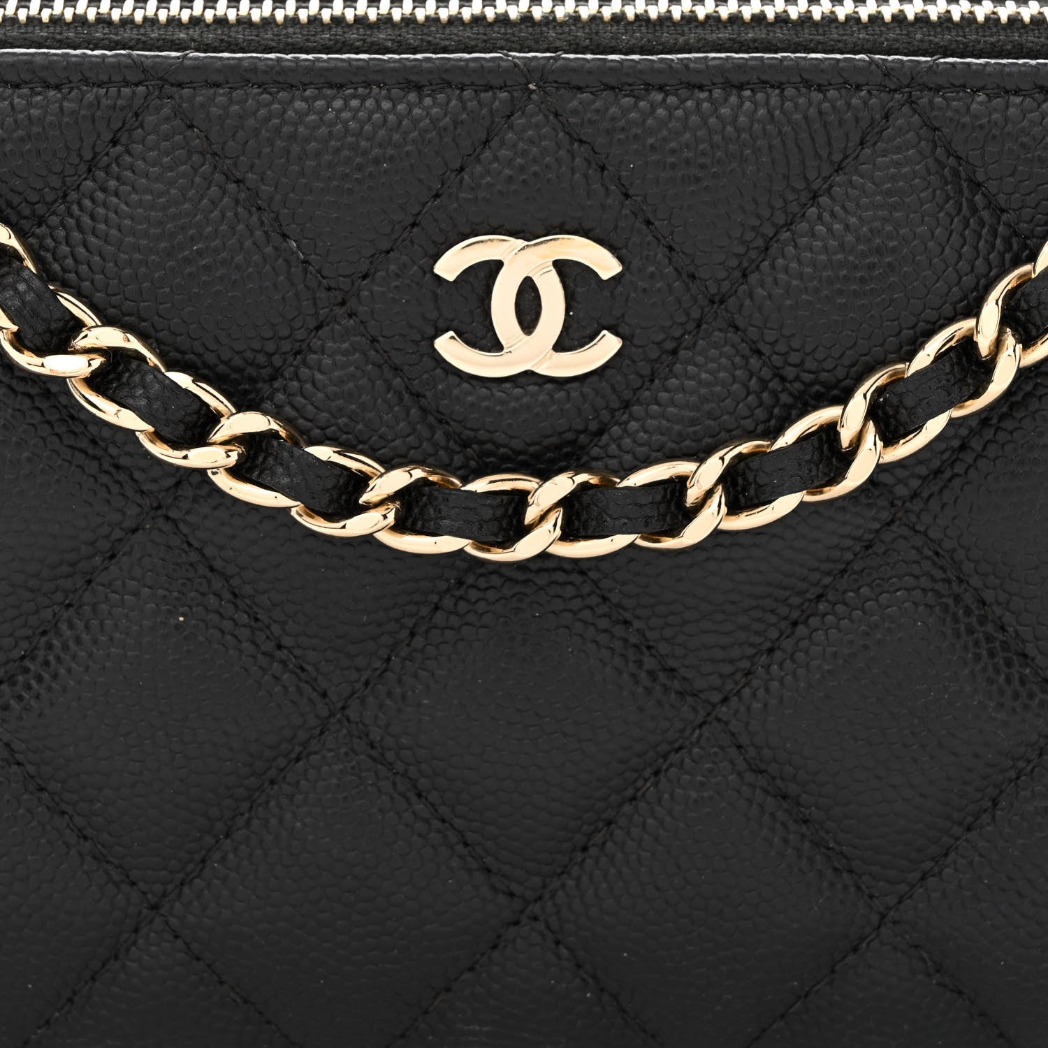 Chanel Caviar Quilted Small Clutch With Chain Black 11 of 16