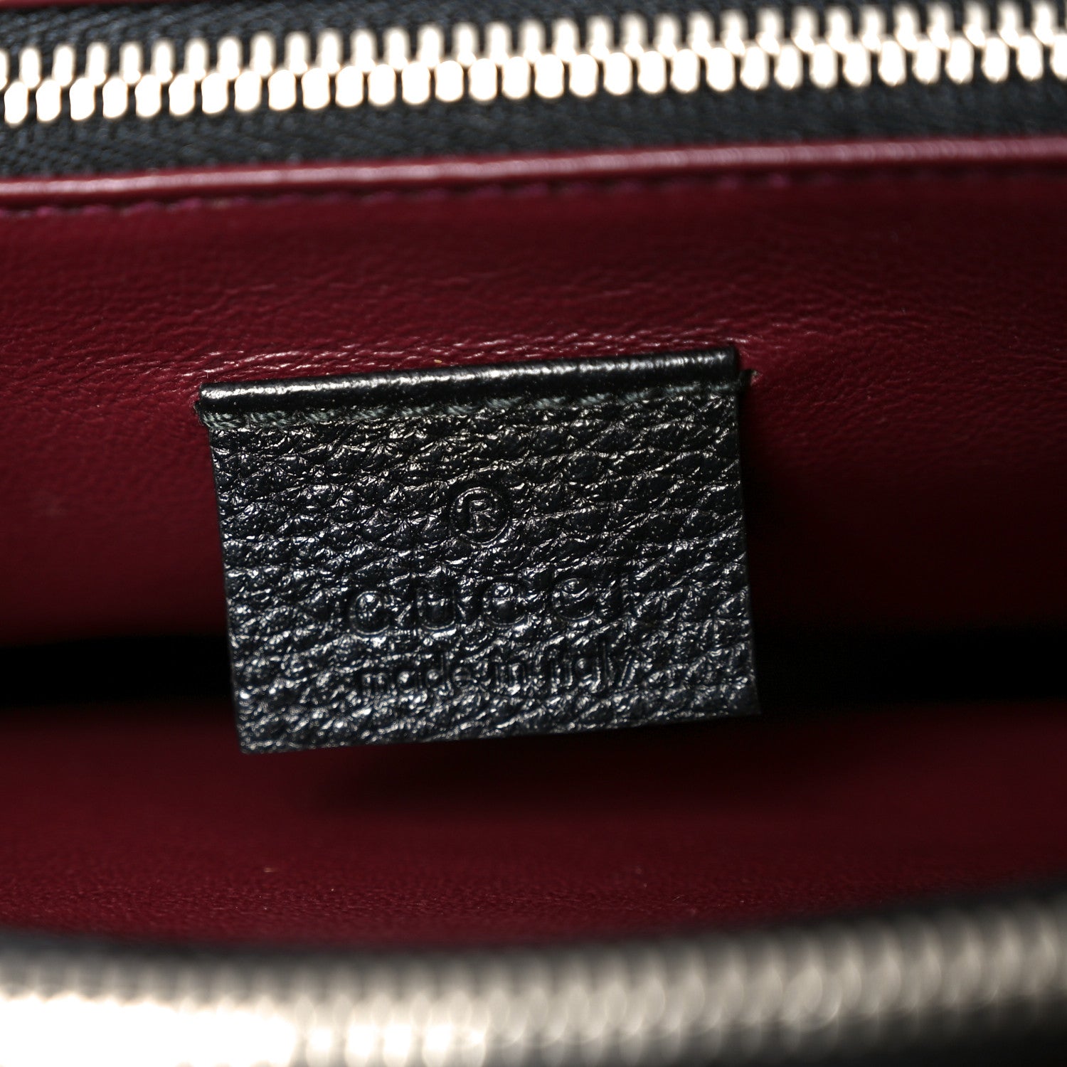 Gucci Grainy Calfskin Medium Zumi Top Handle Bag Black 11 of 19