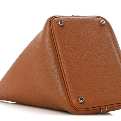 Hermes Taurillon Clemence Picotin Lock 18 PM Gold 8 of 10