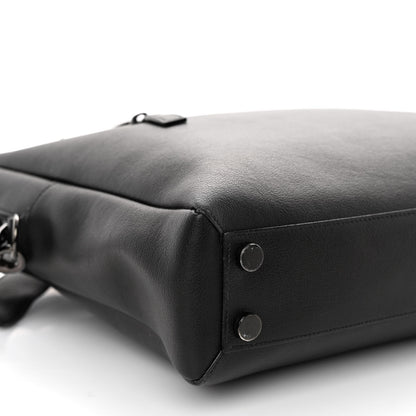 Saint Laurent Calfskin Bold Briefcase Black 7 of 8