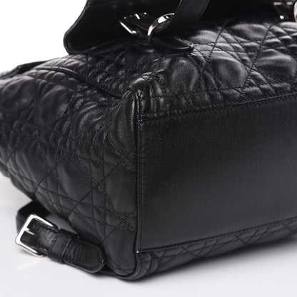 Christian Dior Lambskin Cannage Large Stardust Backpack Black 7 of 13