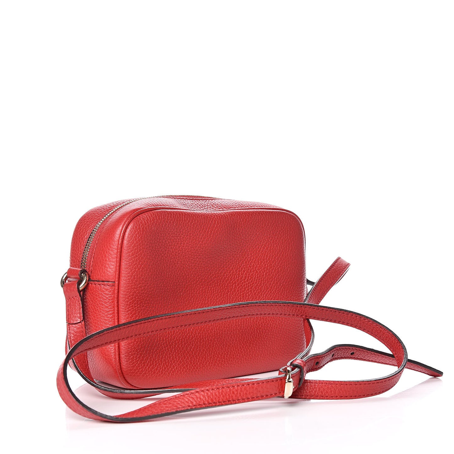 Pebbled Calfskin Small Soho Disco Bag Tabasco Red