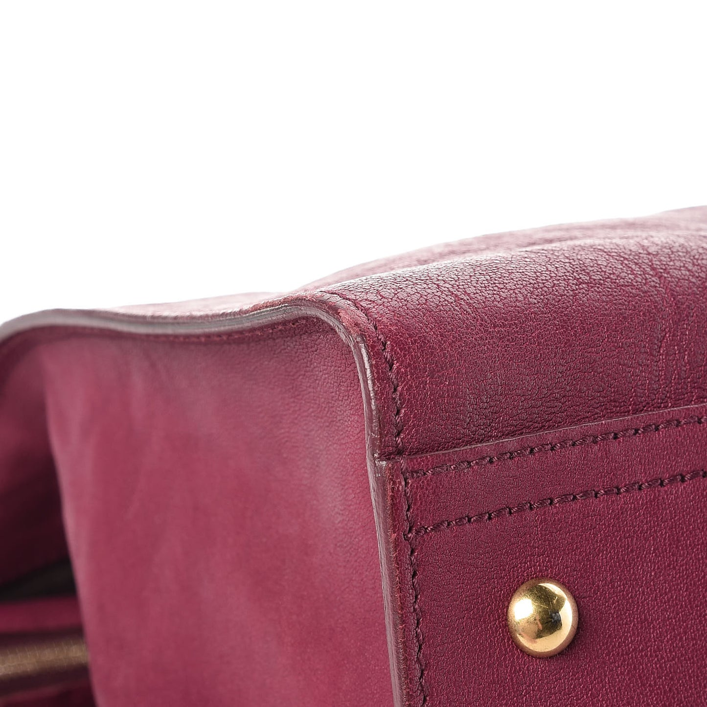 Sheepskin Medium Cabas ChYc Black Cherry