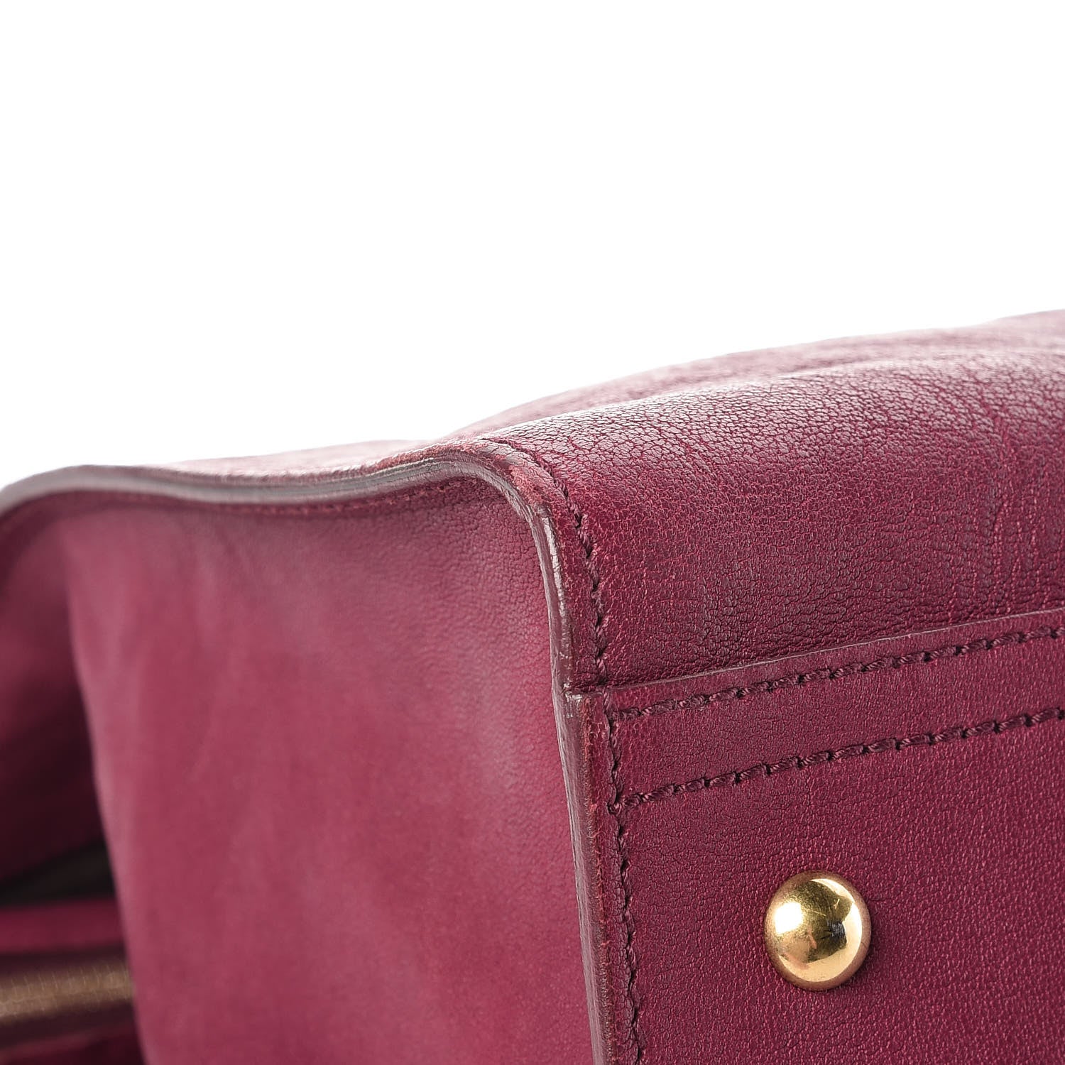 Saint Laurent Sheepskin Medium Cabas ChYc Black Cherry 11 of 20