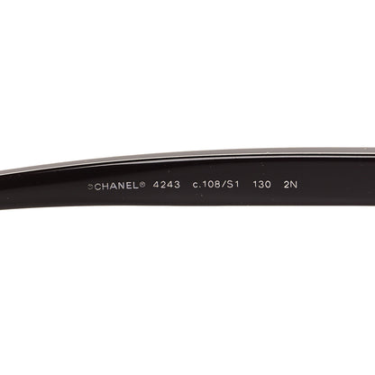 Chanel Rimless Shield Sunglasses 4243 Gradient Pink Black 5 of 6