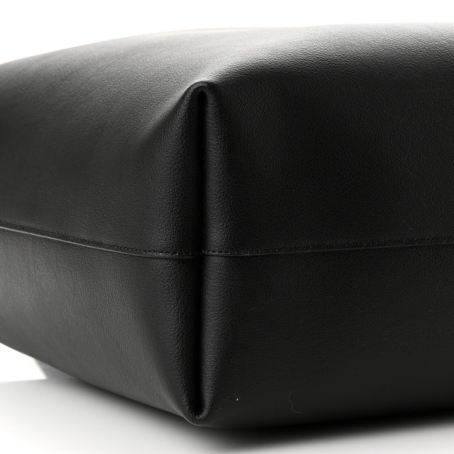 Calfskin Large Shopping Tote Black