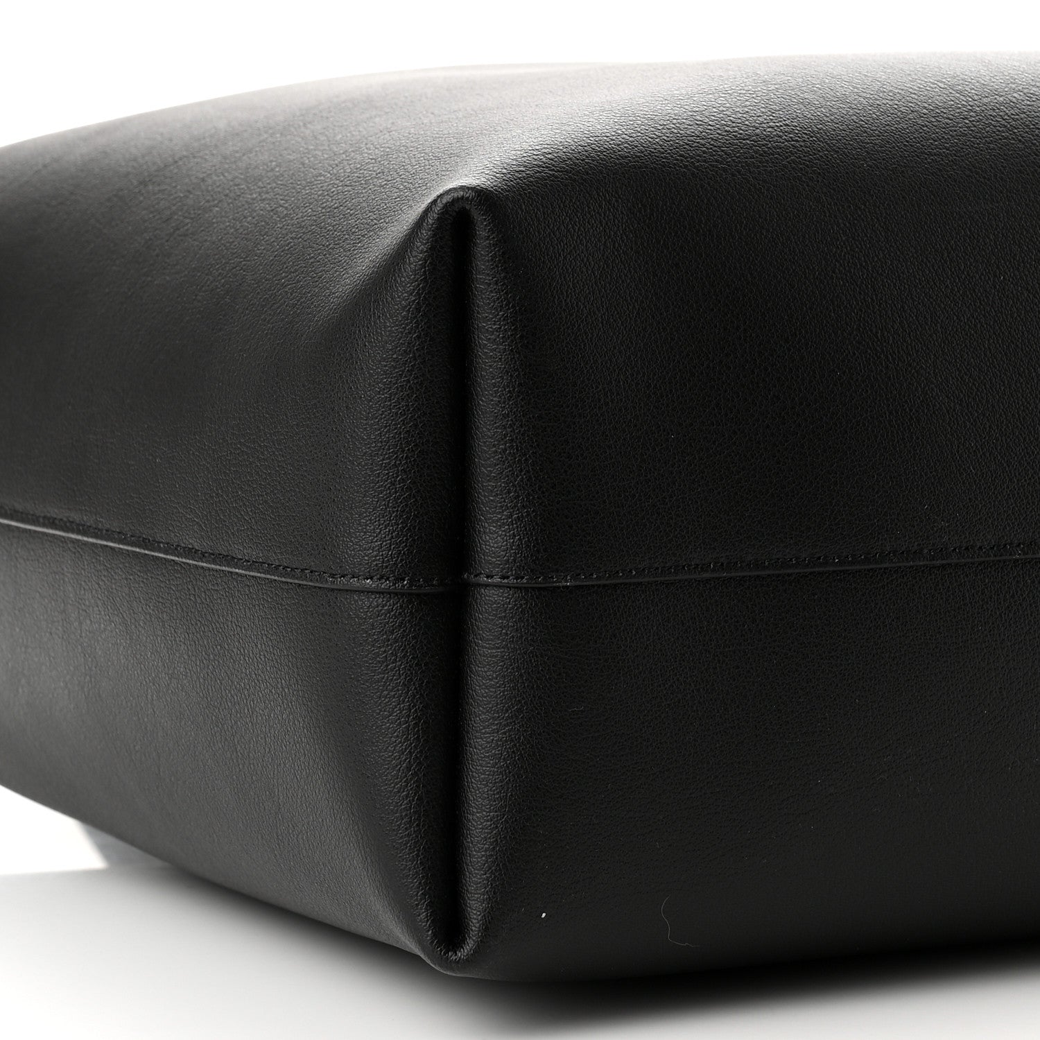 Saint Laurent Calfskin Large Shopping Tote Black 10 of 11